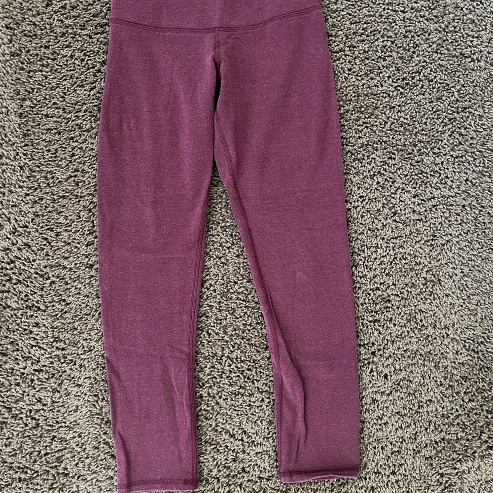 LULULEMON Women's Wunder Under Roll Down High-Rise Cotton Pants Leggings